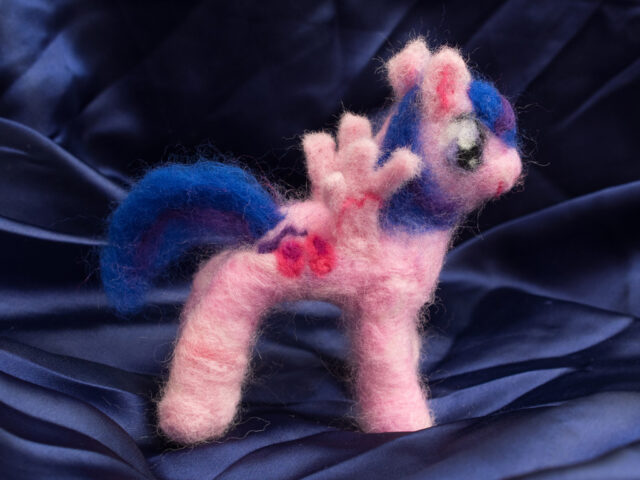 needle felting: MLP Pegasus